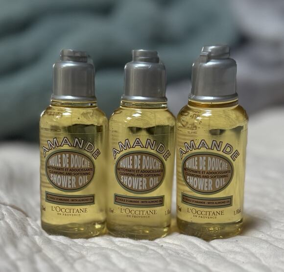 L’OCCITANE Other - L'Occitane Amande Almond Shower Oil Body Wash Travel Size 1.1 fl oz. Lot Of 3
